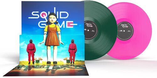 Squid Game ORIGINAL NETFLIX SOUNDTRACK New Limited Green/Pink Colored Vinyl 2 LP