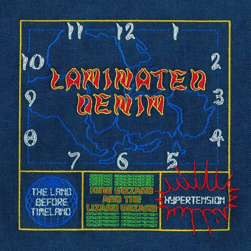 King Gizzard LAMINATED DENIM New Limited Edition Lucky Rainbow Colored Vinyl LP