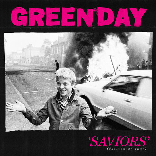 Green Day SAVIORS (CLEAR PINK/WHITE IEX) Limited Edition NEW COLORED VINYL 2 LP