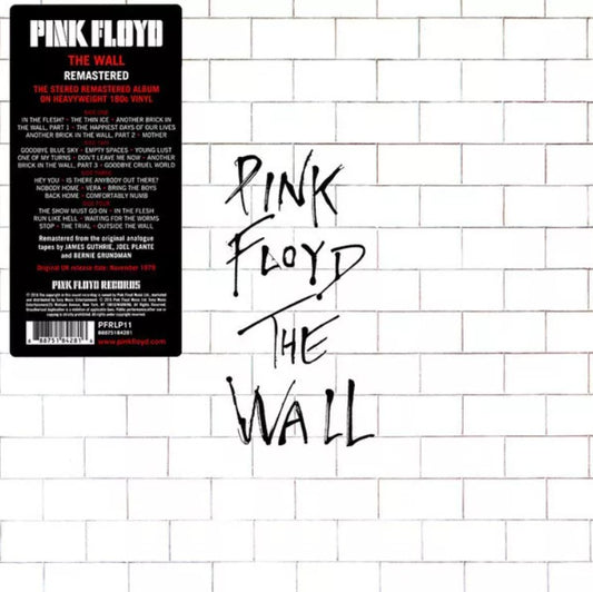 Pink Floyd THE WALL (US) 11th Album 180g REMASTERED Gatefold NEW VINYL 2 LP