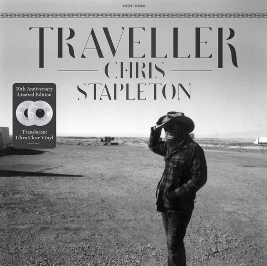 8/22/25 Chris Stapleton TRAVELLER (602478286827) New Limited Clear Vinyl 2 LP