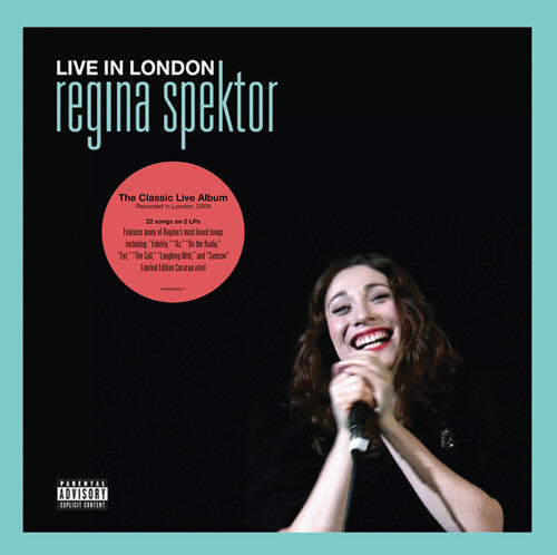 Regina Spektor LIVE IN LONDON New Sealed Curacao Blue Colored Vinyl 2 LP