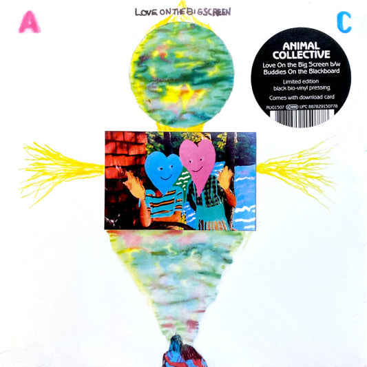 Animal Collective LOVE ON THE BIG SCREEN/BUDDIES ON THE BLACKBOARD New Vinyl 7"