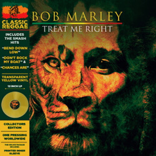 Bob Marley TREAT ME RIGHT New Sealed Limited Edition Yellow Colored Vinyl LP