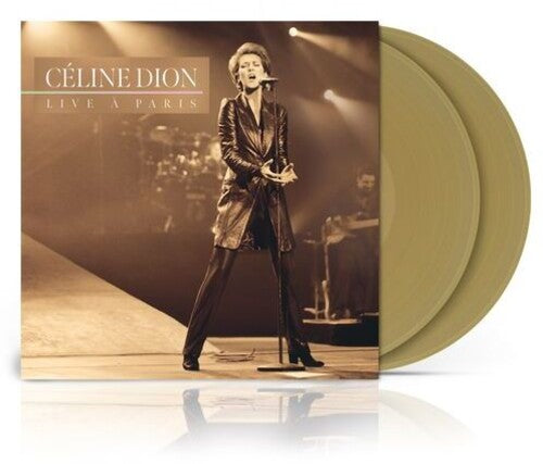 Celine Dion LIVE A PARIS New Sealed Limited Golden Tan Colored Vinyl Record 2 LP