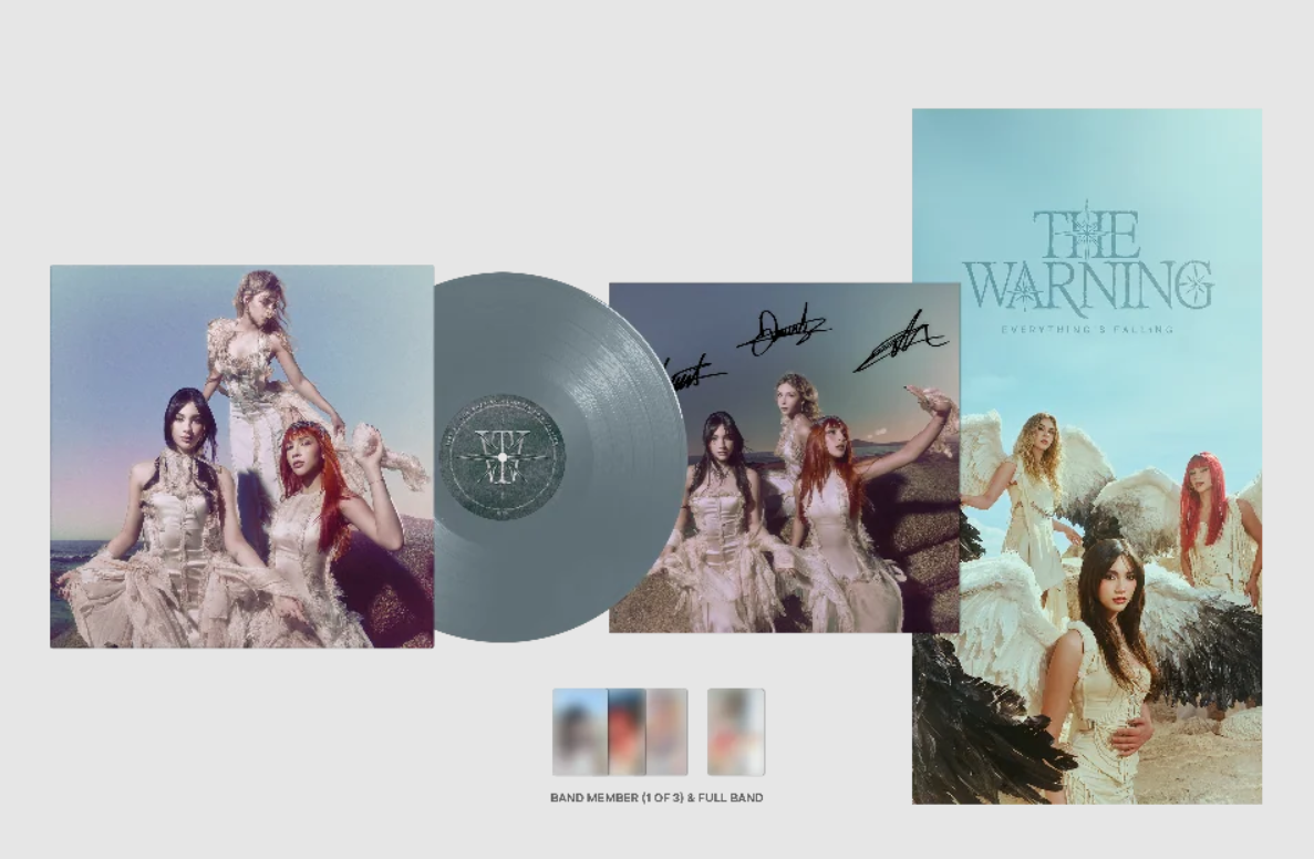 The Warning EVERYTHING'S FALLING (AUTOGRAPHED) New Deep Ocean Colored Vinyl LP