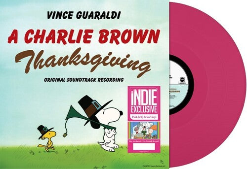 Vince Guaraldi CHARLIE BROWN THANKSGIVING (PINK) New Limited Colored Vinyl LP
