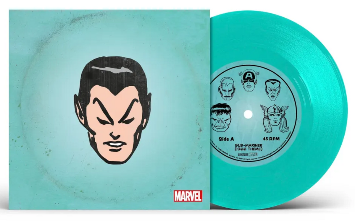 Marvel Chorus SUB-MARINER (1966 THEME) New Limited Blue Colored Vinyl 7" Single
