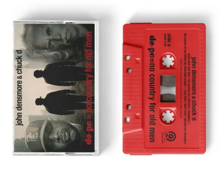 Chuck D & John Densmore DO+PE = NO COUNTRY FOR OLD MEN New Red Cassette Tape