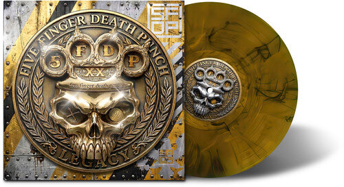 Five Finger Death Punch LEGACY New Sealed Amber Wave Colored Vinyl Record LP