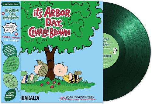 Vince Guaraldi IT'S ARBOR DAY, CHARLIE BROWN New Green Colored Vinyl Record LP