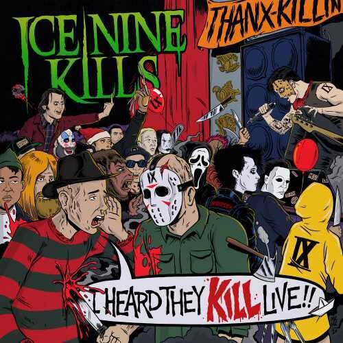 Ice Nine Kills I HEARD THEY KILL LIVE! New Neon Green Marbled Colored Vinyl 2 LP