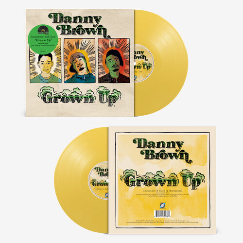 Danny Brown GROWN UP Limited Edition RSD 2026 New Yellow Colored Vinyl 7"