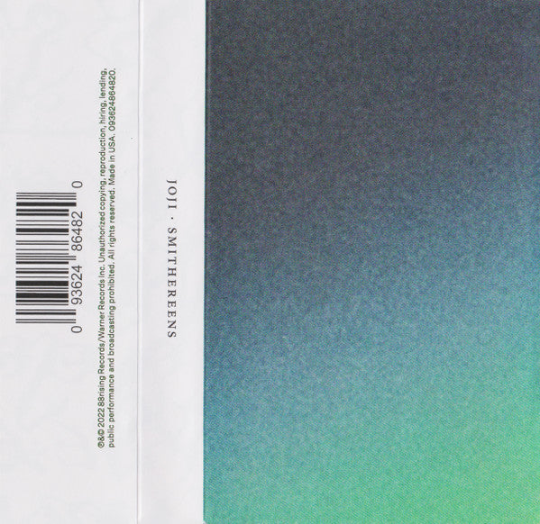 Joji SMITHEREENS New Sealed Smoke Colored Cassette Tape