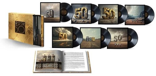 Rush 50TH DELUXE+104pg Hardcover Book NEW SEALED 180G VINYL 7 LP
