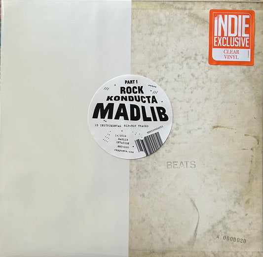 Madlib ROCK KONDUCTA PT. 1 New Sealed Limited Edition Clear Vinyl Record LP