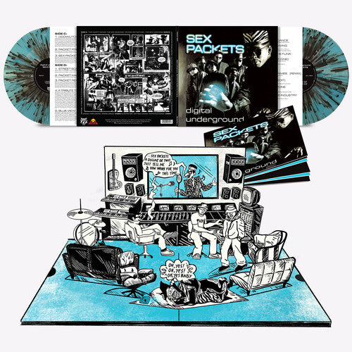 Digital Underground SEX PACKETS (BLUE SPLATTER) New Limited Colored Vinyl 2 LP