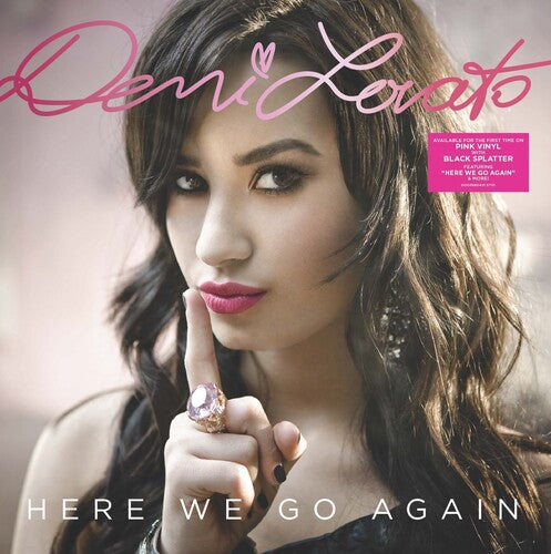Demi Lovato HERE WE GO AGAIN New Limited Pink/Black Splatter Colored Vinyl LP