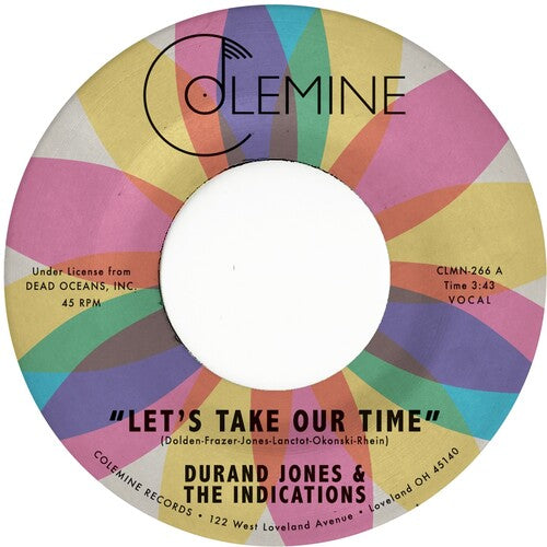 Durand Jones LET'S TAKE OUR TIME / FLOWER MOON New Vinyl 7" Single