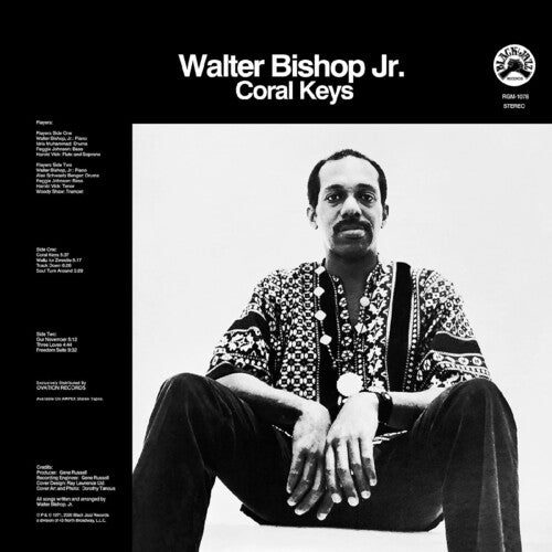 Walter Bishop Jr. CORAL KEYS New Sealed Blue/Black Swirl Colored Vinyl Record LP