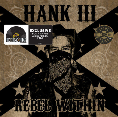 Hank Williams III REBEL WITHIN Limited RSD 2025 New Black/White Colored Vinyl LP
