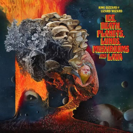 King Gizzard ICE, DEATH, PLANETS, LUNGS, MUSHROOMS AND LAVA New Black Vinyl 2 LP