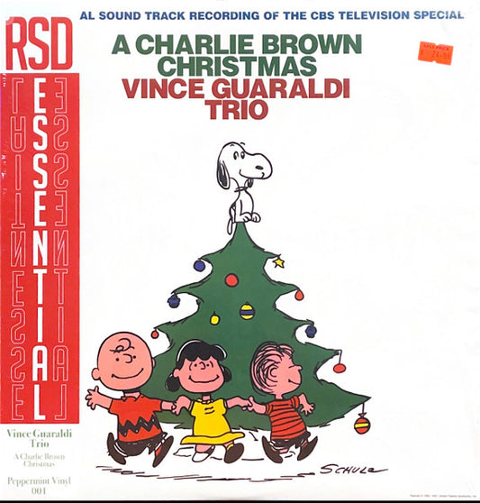 Vince Guaraldi Trio A CHARLIE BROWN CHRISTMAS Soundtrack PEPPERMINT COLORED VINYL LP