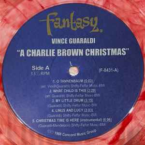 Vince Guaraldi Trio A CHARLIE BROWN CHRISTMAS Soundtrack PEPPERMINT COLORED VINYL LP