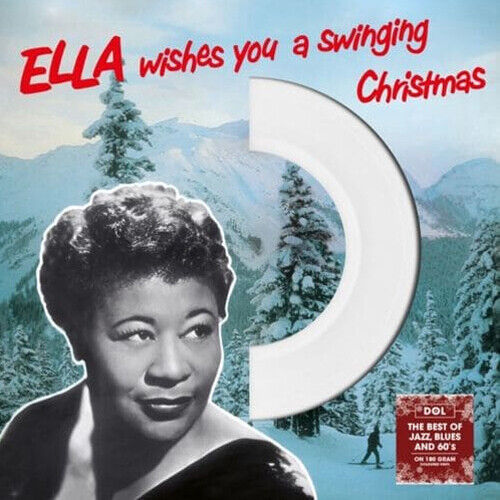 Ella Fitzgerald WISHES YOU A SWINGING CHRISTMAS Holiday WHITE COLORED VINYL LP
