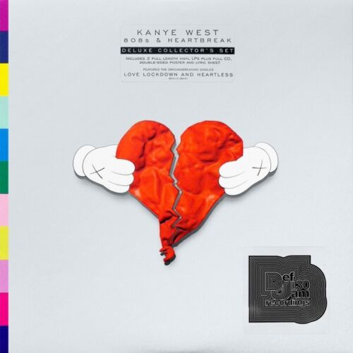 Kanye West 808S & HEARTBREAK Deluxe Edition NEW SEALED BLACK VINYL 2 LP + CD