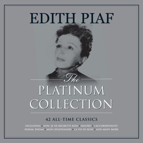 Edith Piaf PLATINUM COLLECTION Best Of 42 Songs NEW WHITE COLORED VINYL 3 LP